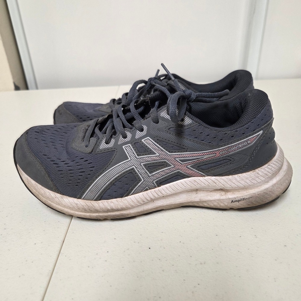 Asics Gel-Contend 8 Womens Running Shoes Graphite Grey Pink 1012B320 Size 8